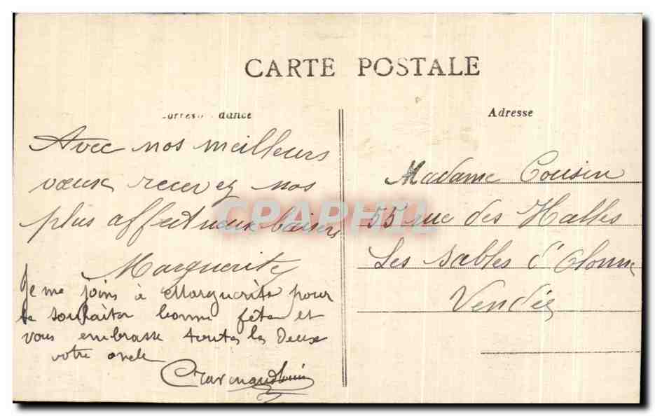 Un Coin de Blessonac — Vue prise de la Grotte — B. Raymonde, photo, Poitiers — n°110 — Verso