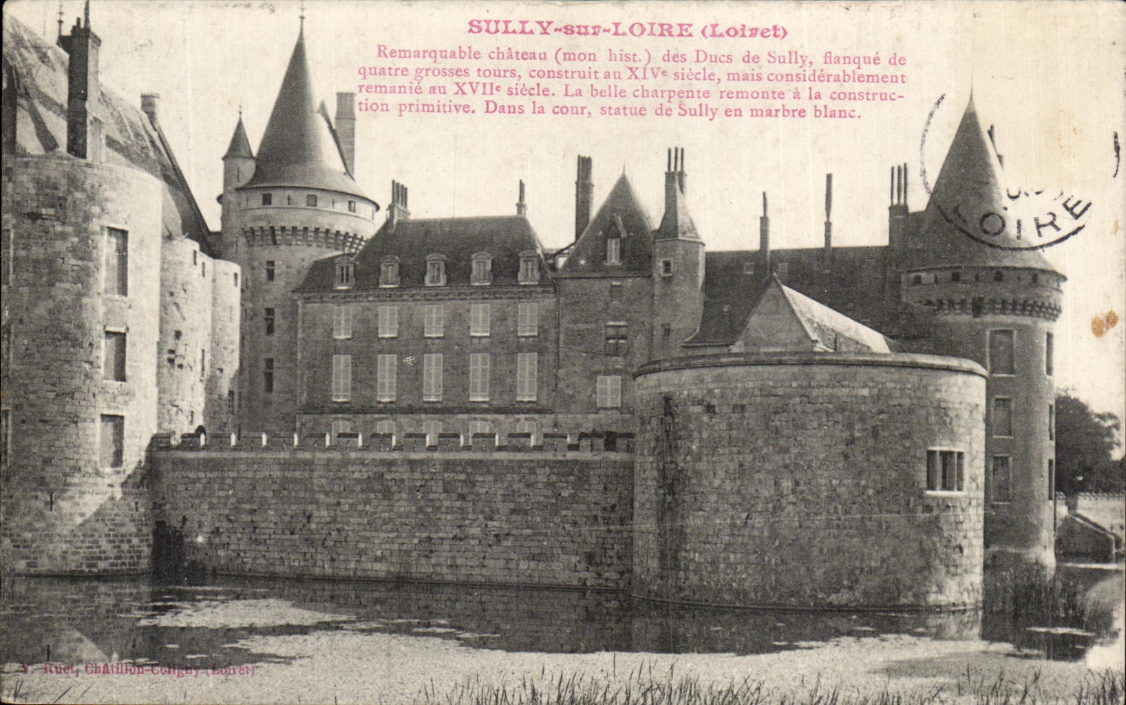 SULLY-sur-LOIRE (Loiret) — Schloss der Herzöge von Sully — Verlag Ruel, Châtillon-Congy (Loiret), Nr. 3