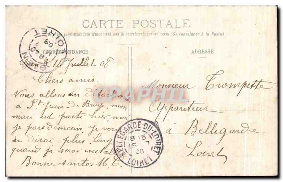 SULLY-sur-LOIRE (Loiret) — Schloss der Herzöge von Sully — Verlag Ruel, Châtillon-Congy (Loiret), Nr. 3 — Rückseite