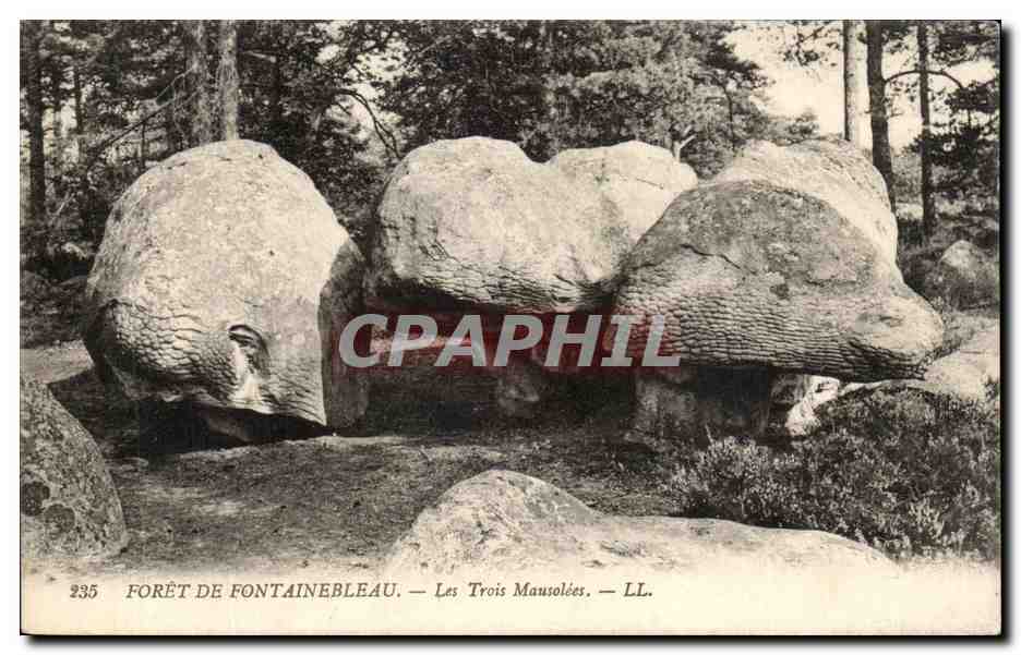 Forêt de Fontainebleau — Les Trois Mausolées — LL. n°235