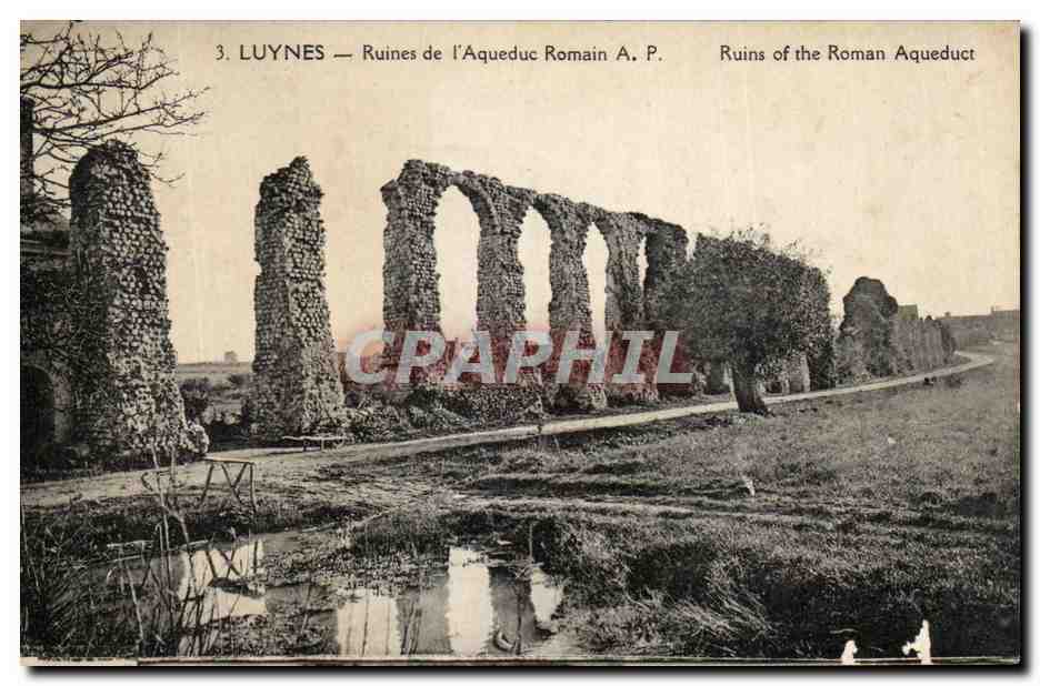 CPA Luynes Ruines de l'Aqueduc Romain 