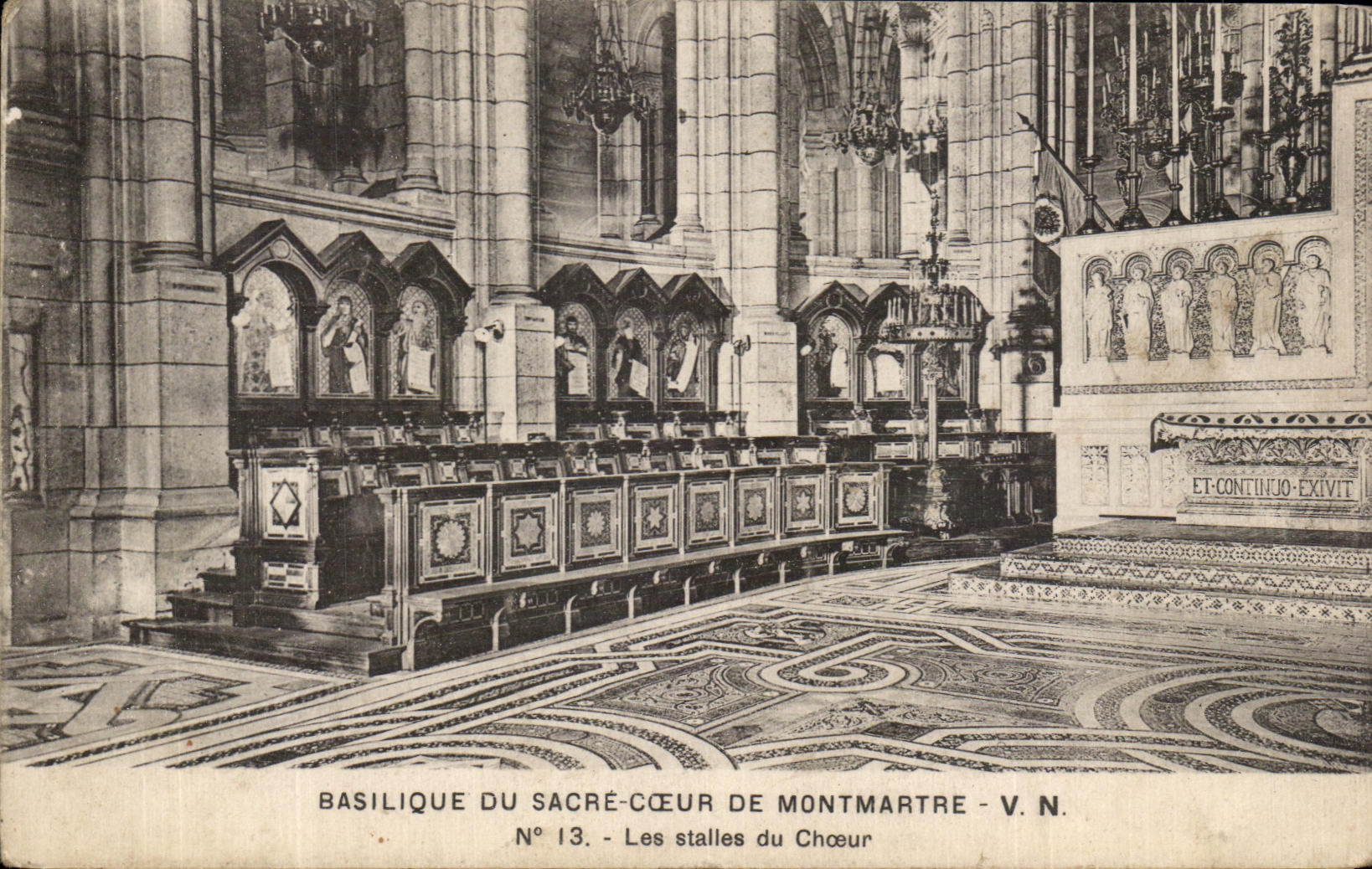 CPA Basilique Du Sacre Coeur De Montmartre La Vierge du Banc d'Oeuvre Par Hippolyte Lefebvre Paris 