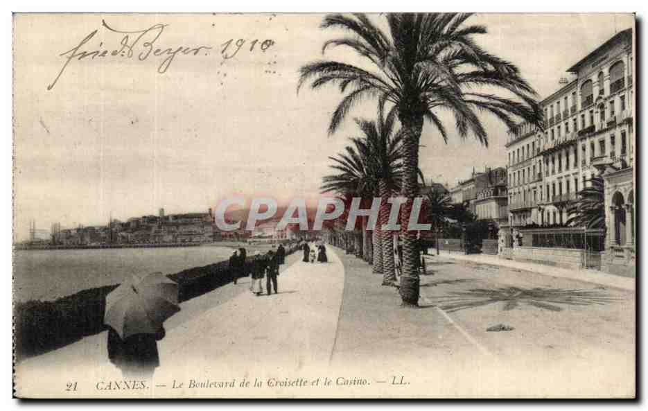 CPA Cannes Le Boulevard de la Croisette et la Casino