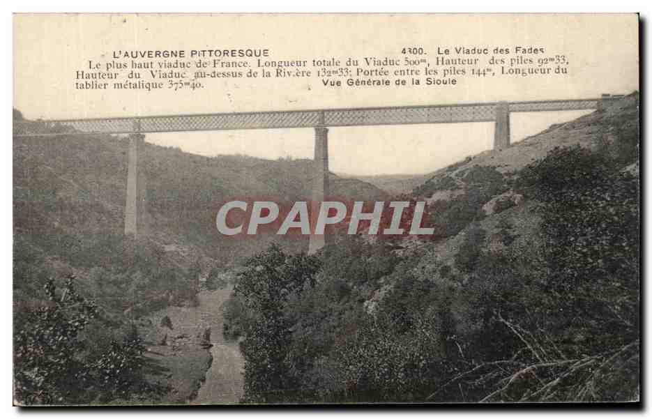 CPA L'Auvergne Pittoresque Le Viaduc des Fades 