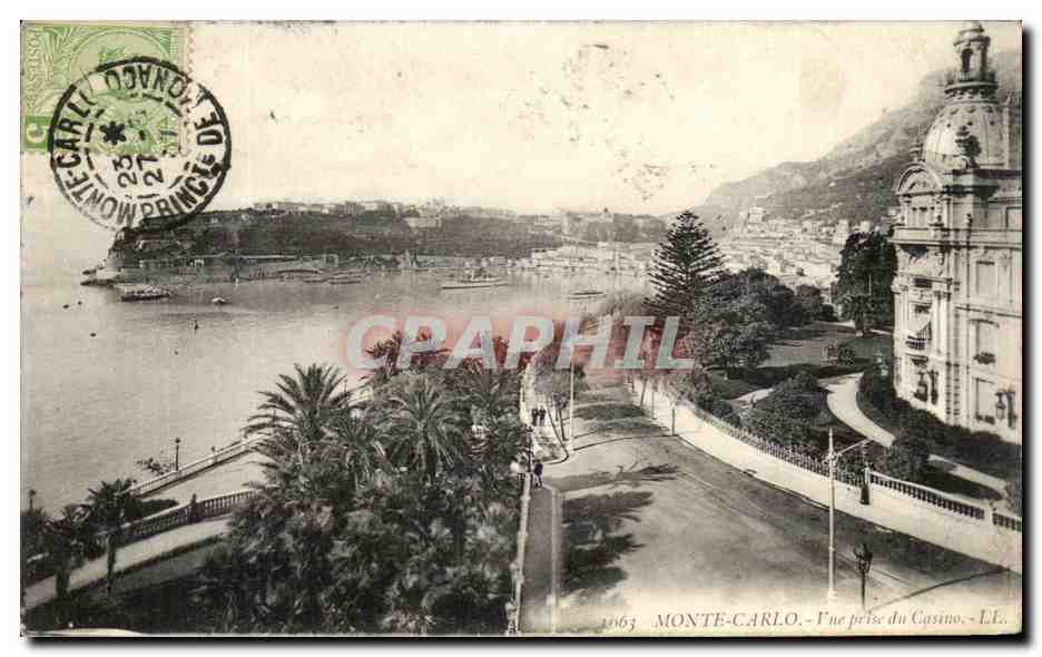 CPA Monte Carlo Vuee Prise du Casino