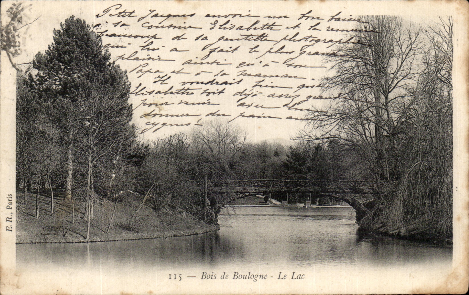 CPA Bois De Boulogne Le Lac