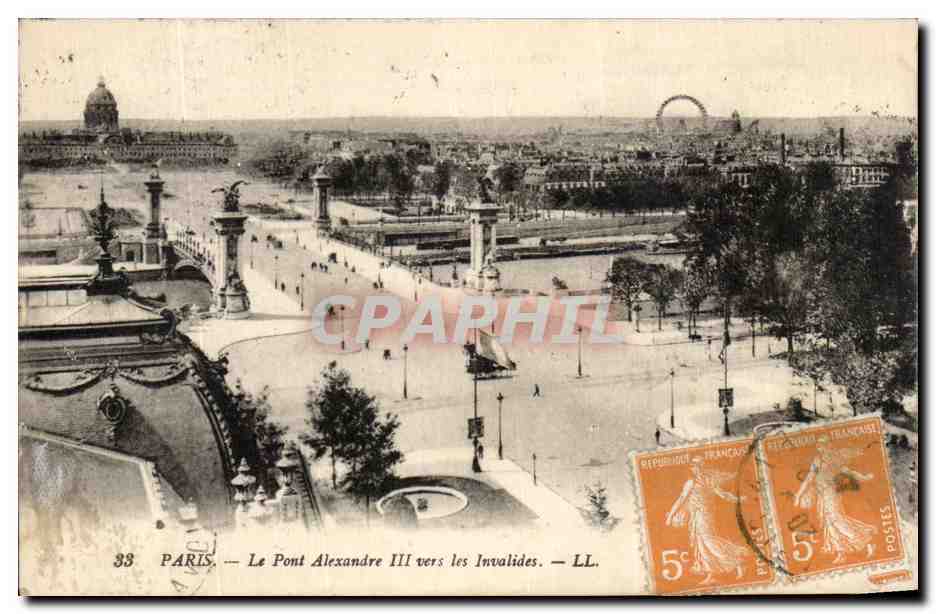 CPA Paris Le Pont Alexandre III Vers Les Invalides