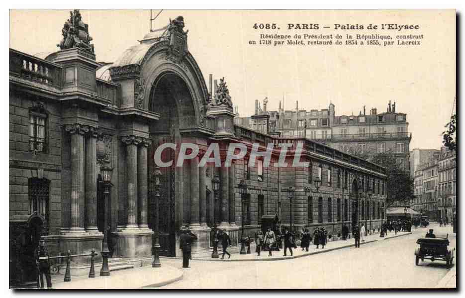 CPA Paris Palais De L'elysee Residence Du President De La Republique