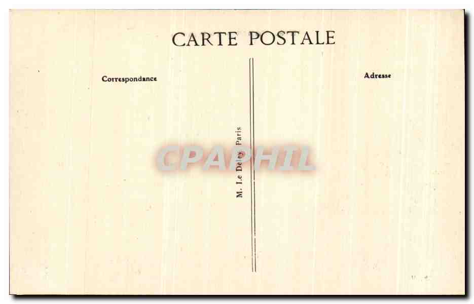 CPA Paris Le Palais De Justice — Verso