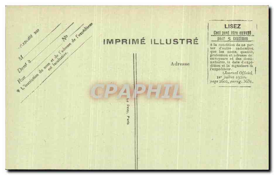 CPA Paris Opera Academie Nationale De Musique  — Rückseite