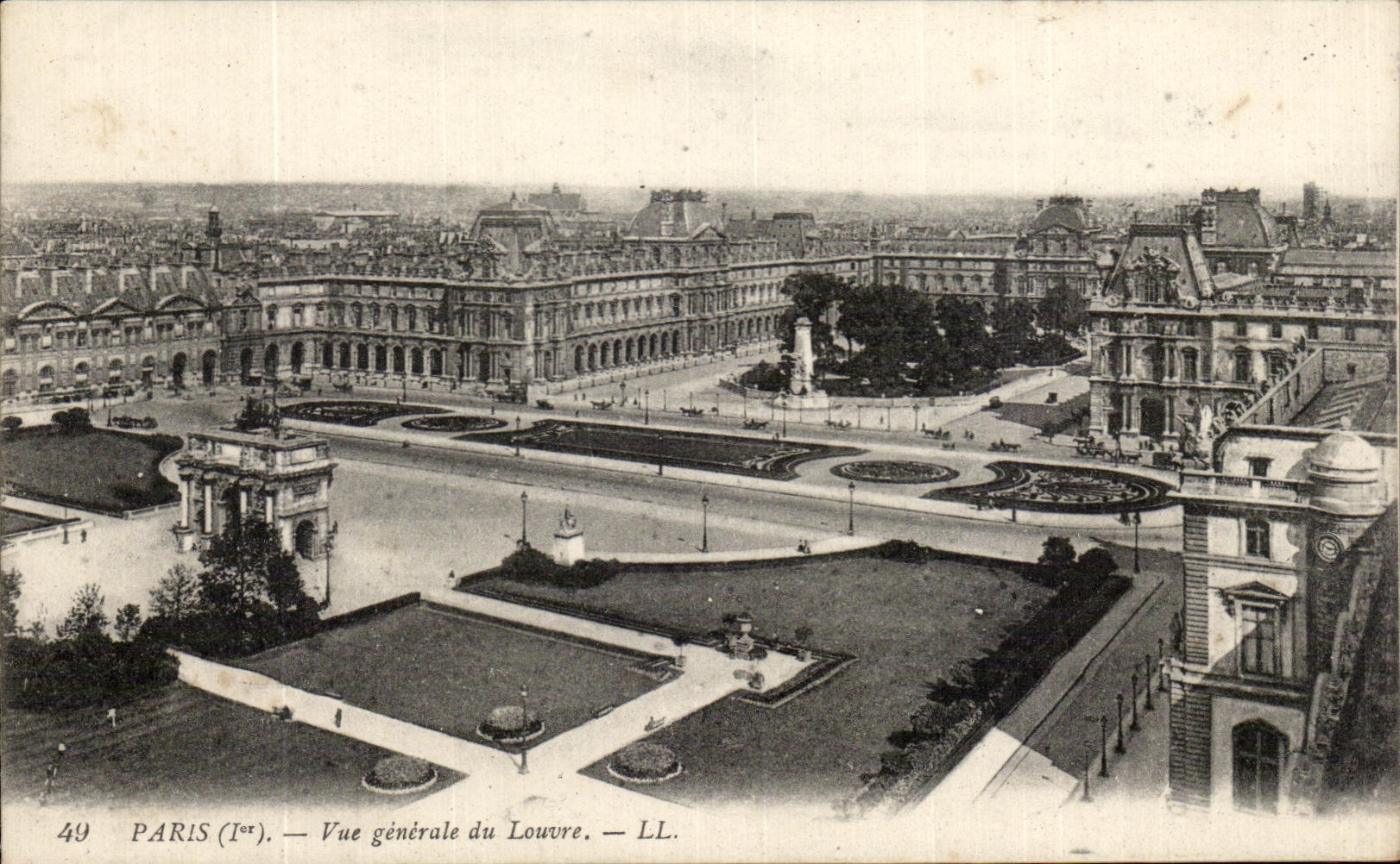 CPA Paris Vue Generale Du Louvre