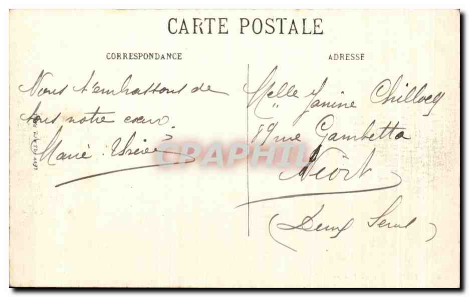 CPA Paris Vue Generale Du Louvre — Rückseite