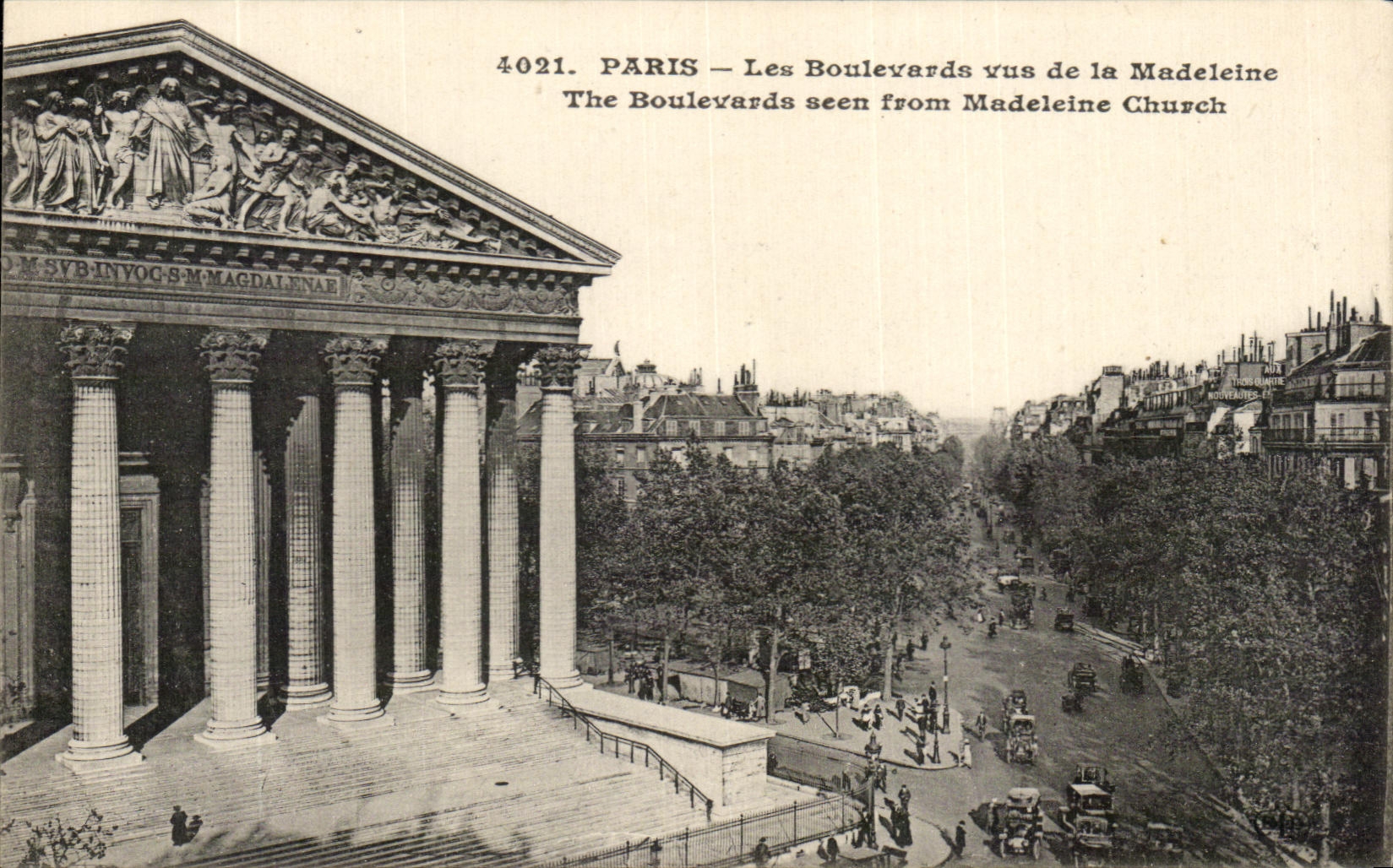 CPA Paris Les Boulevards Vus De La Madeleine 