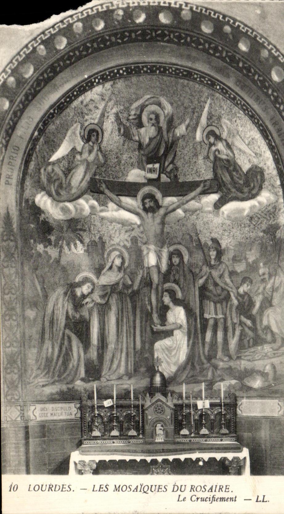 CPA Lourdes Les Mosaiques Du Rosaire Le Couronnement