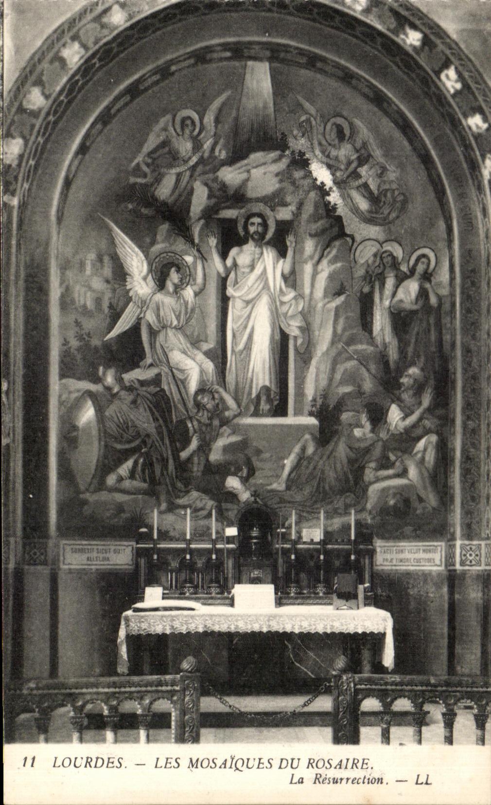 CPA Lourdes Les Mosaiques Du Rosaire La Resurrection