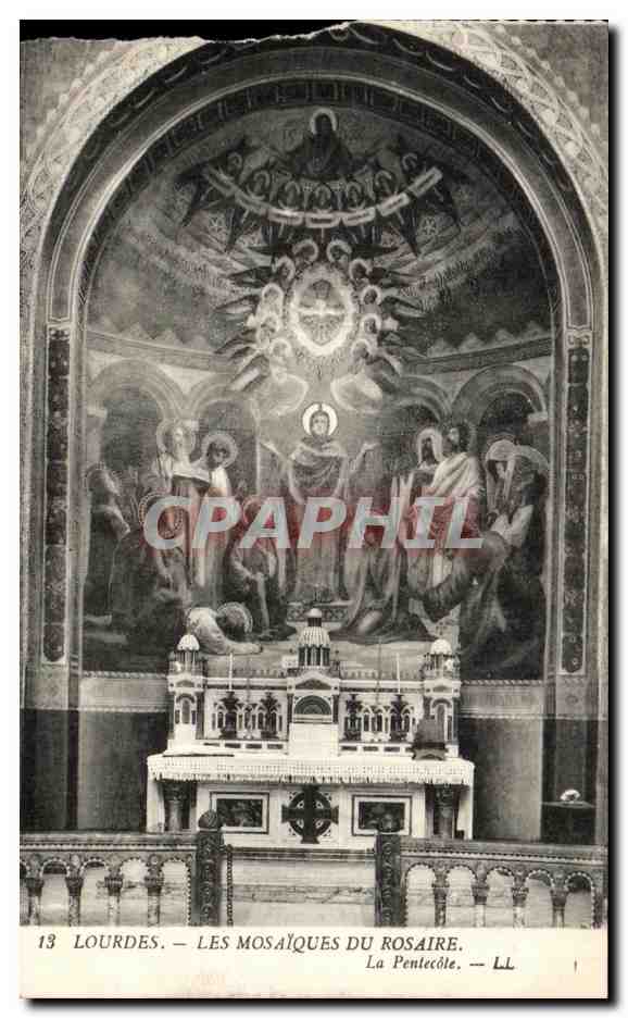 CPA Lourdes Les Mosaiques Du Rosaire La Pentecote