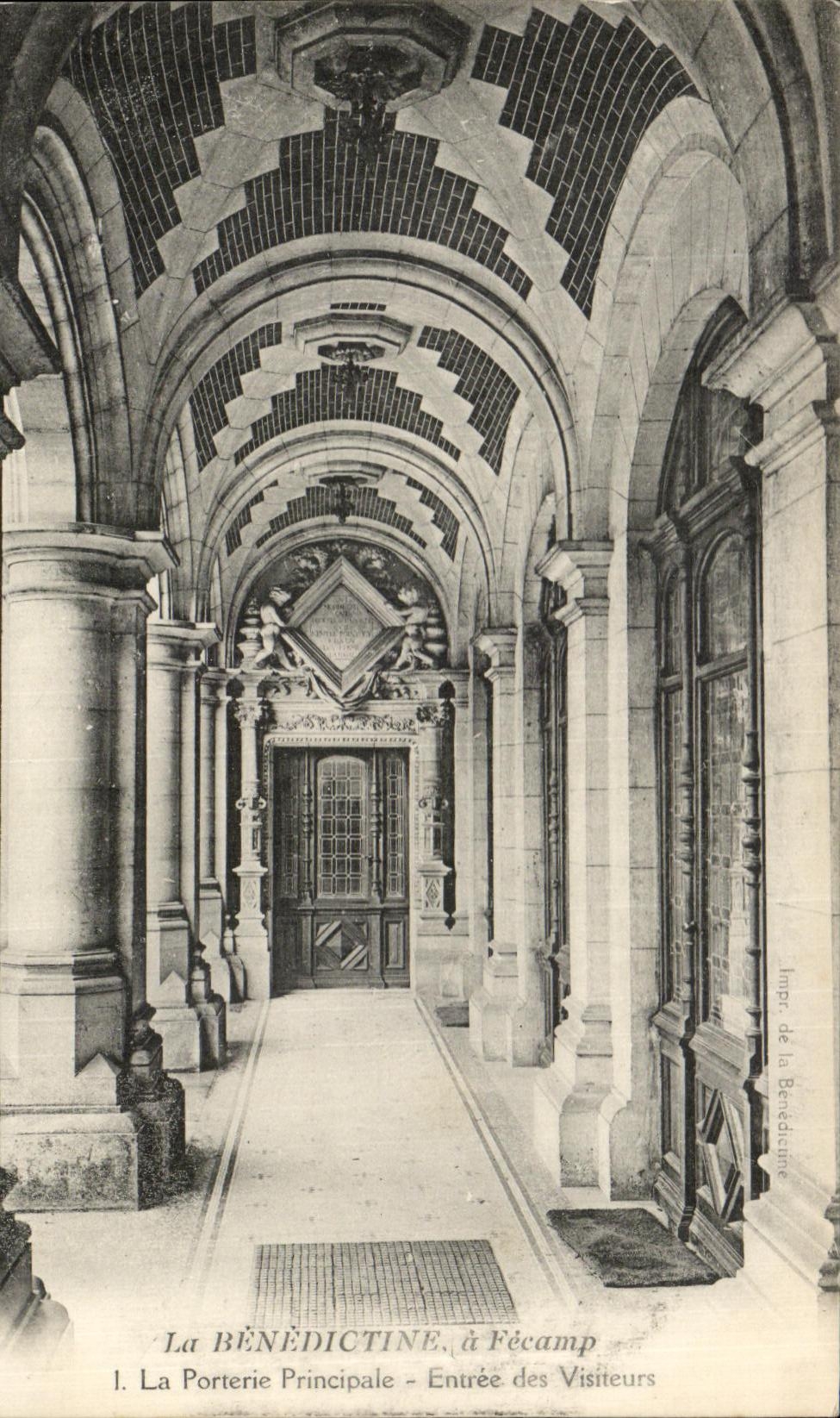 CPA La Benedictine a Fecamp La Porterie Principale Entree des Visiteurs