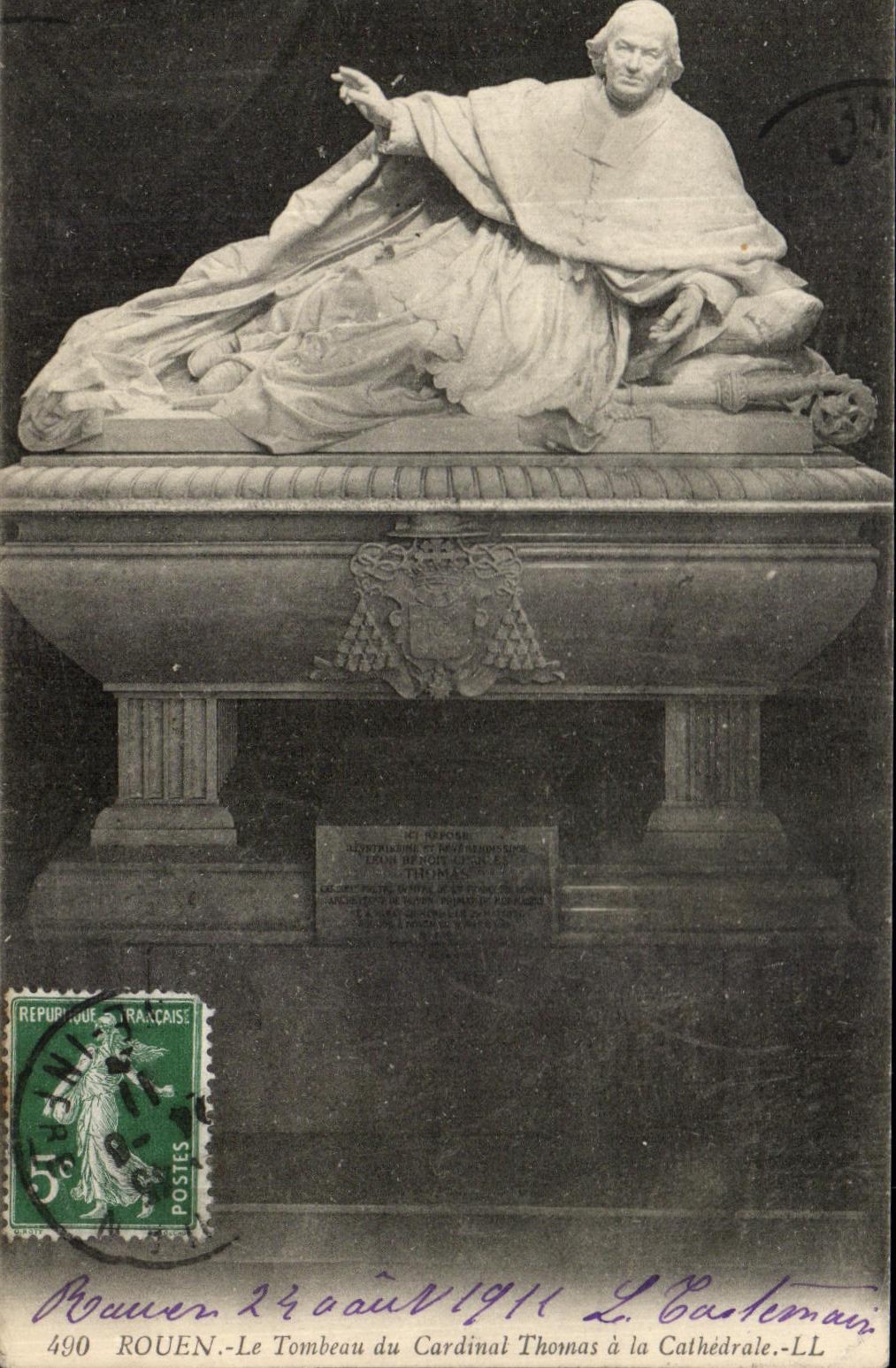 CPA Rouen Le Tombeau du Cardinal Thomas a la Cathedrale