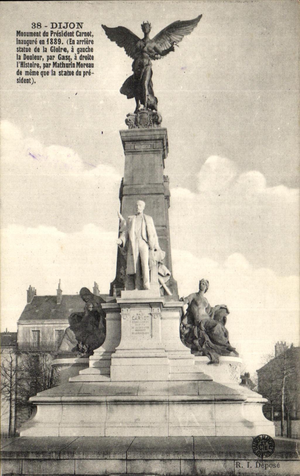 CPA Dijon Monument du President Carnot