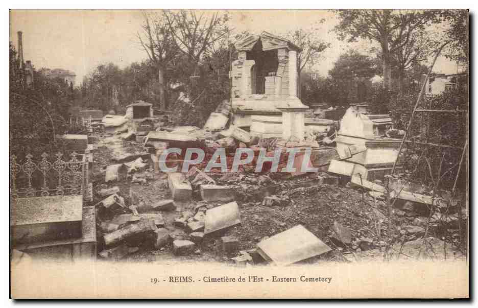 CPA Reims Cimetiere de I'Est 