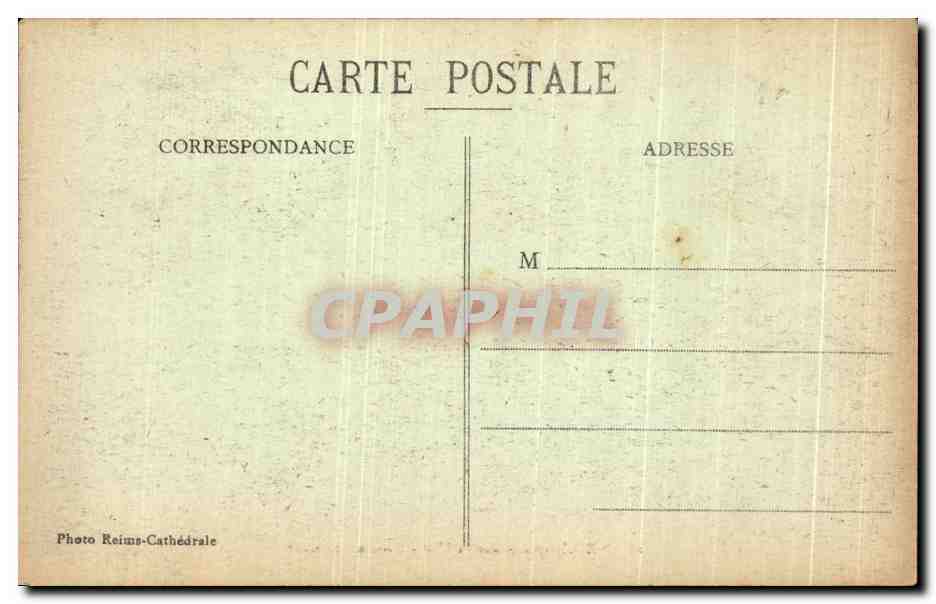 CPA Reims Cimetiere de I'Est  — Rückseite