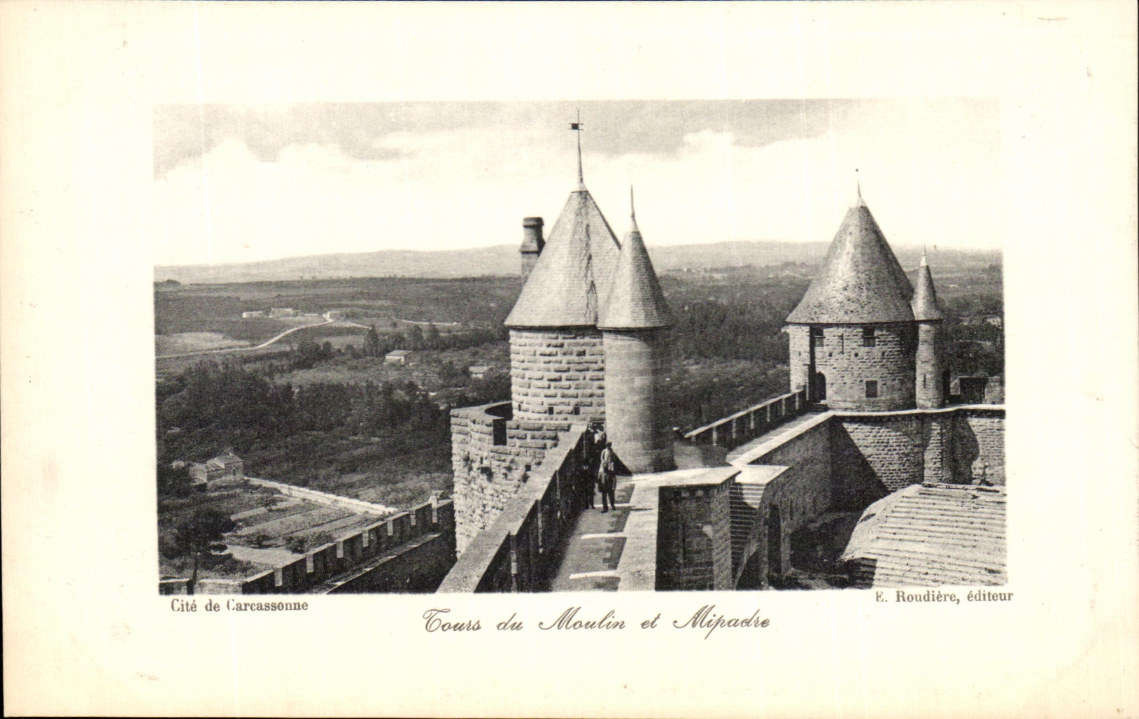 CPA Tours du Moutin et Mipadre carcassonne