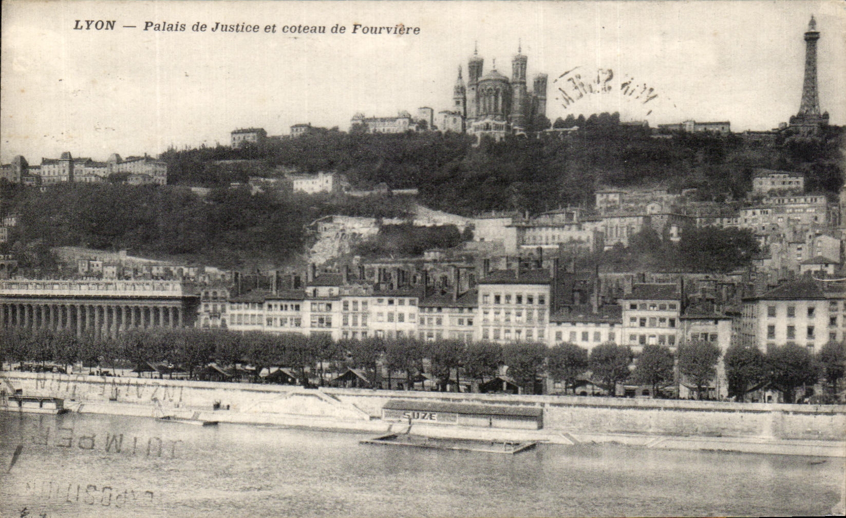 CPA Lyon Palais de Justice Et Coteau de Fourviere