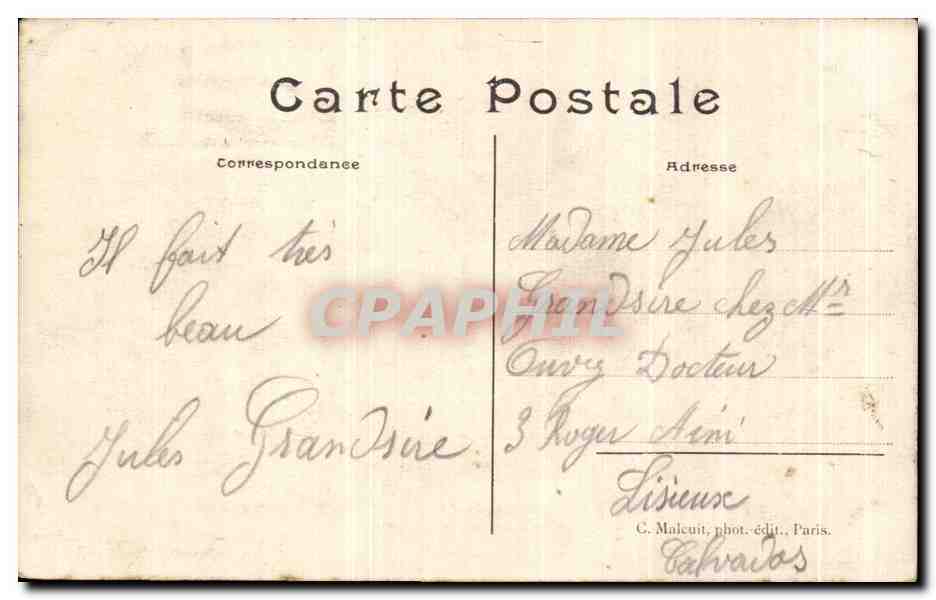 CPA Orleans Bas relief de la Statue de Jeanne d'Arc guerriere Place Dauphine Jeanne d'Arc a Chinon — Verso