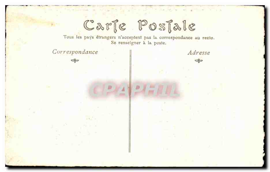 CPA L'Instant De La Meditation chardin Surugue — Rückseite