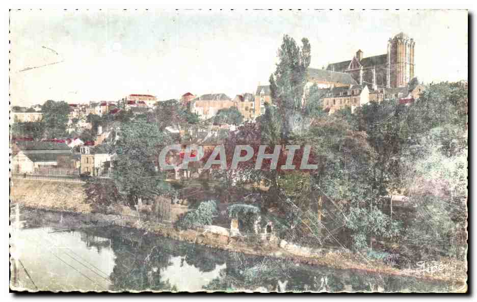 Le Mans (Sarthe) — Rive gauche de la Sarthe, Ruines Gallo-Romaines et Jardins — Imp. Phot. GEORGE-DOLBEAU