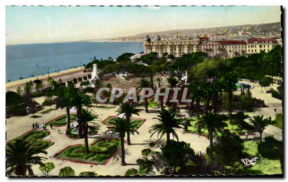 CPA La Cote D'Azur Nice Le Jardin Albert Et Le Theatre De Verdure
