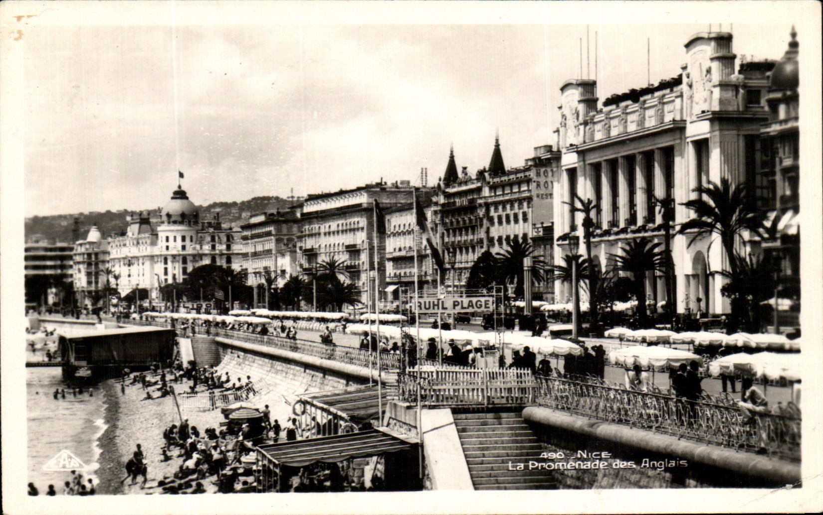 CPA Nice La Promenade Des Anglais