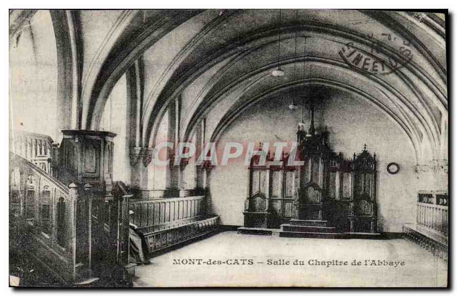 CPA Mont Des Cats Salle Du Chapitre De L'Abbaye