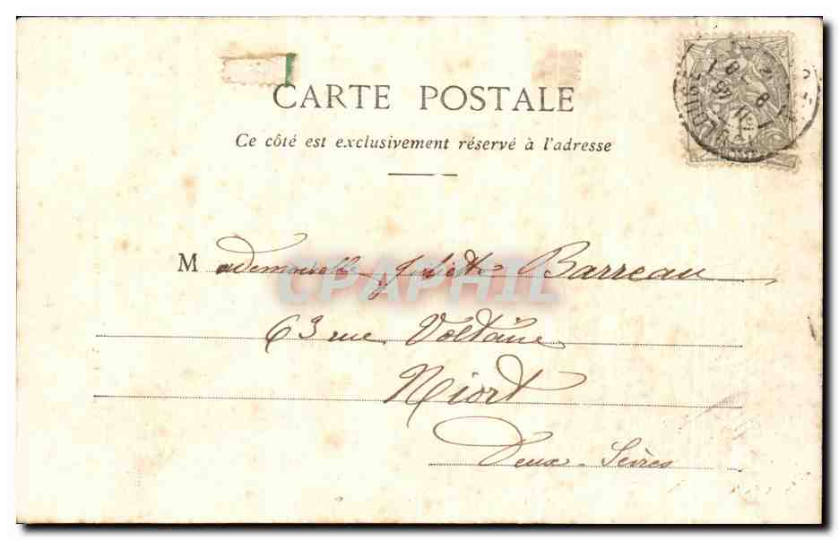CPA Toulouse Tour et cloitre du musee — Verso