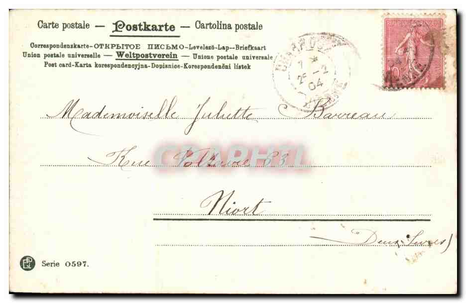 CPA Fantaisie Enfant — Rückseite