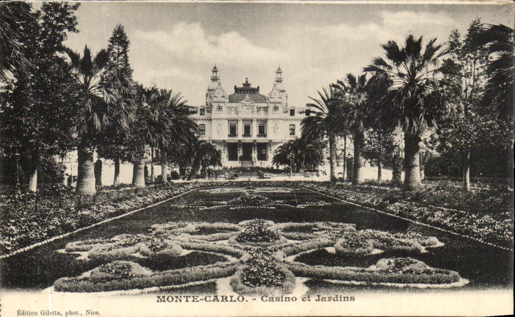CPA Monte Carlo Casino Et Jardins