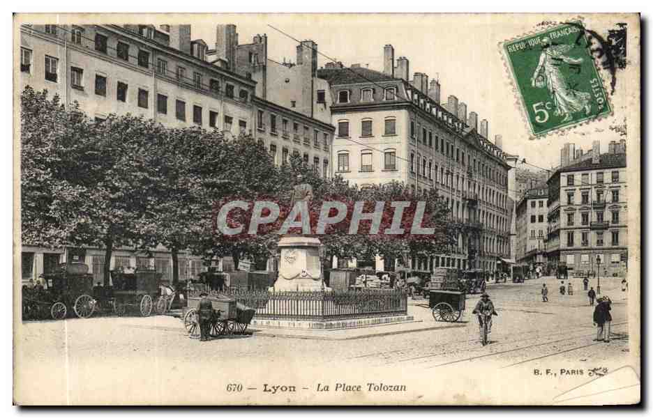 Lyon - La Place Tolozan — B. F., Paris, n° 670
