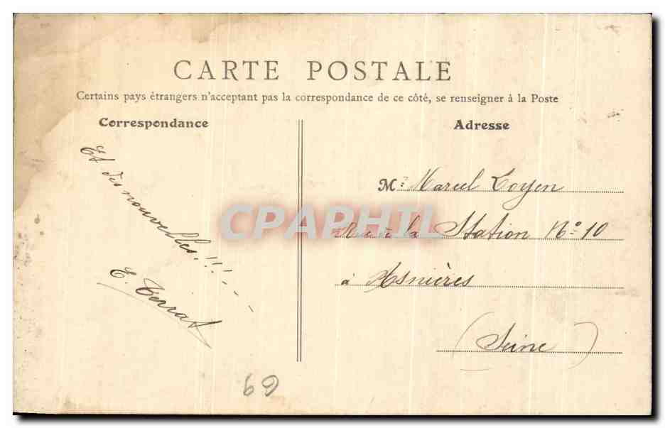 Lyon - Nouvelle Gare des Voyageurs — B.F. Paris n°2670 — Verso