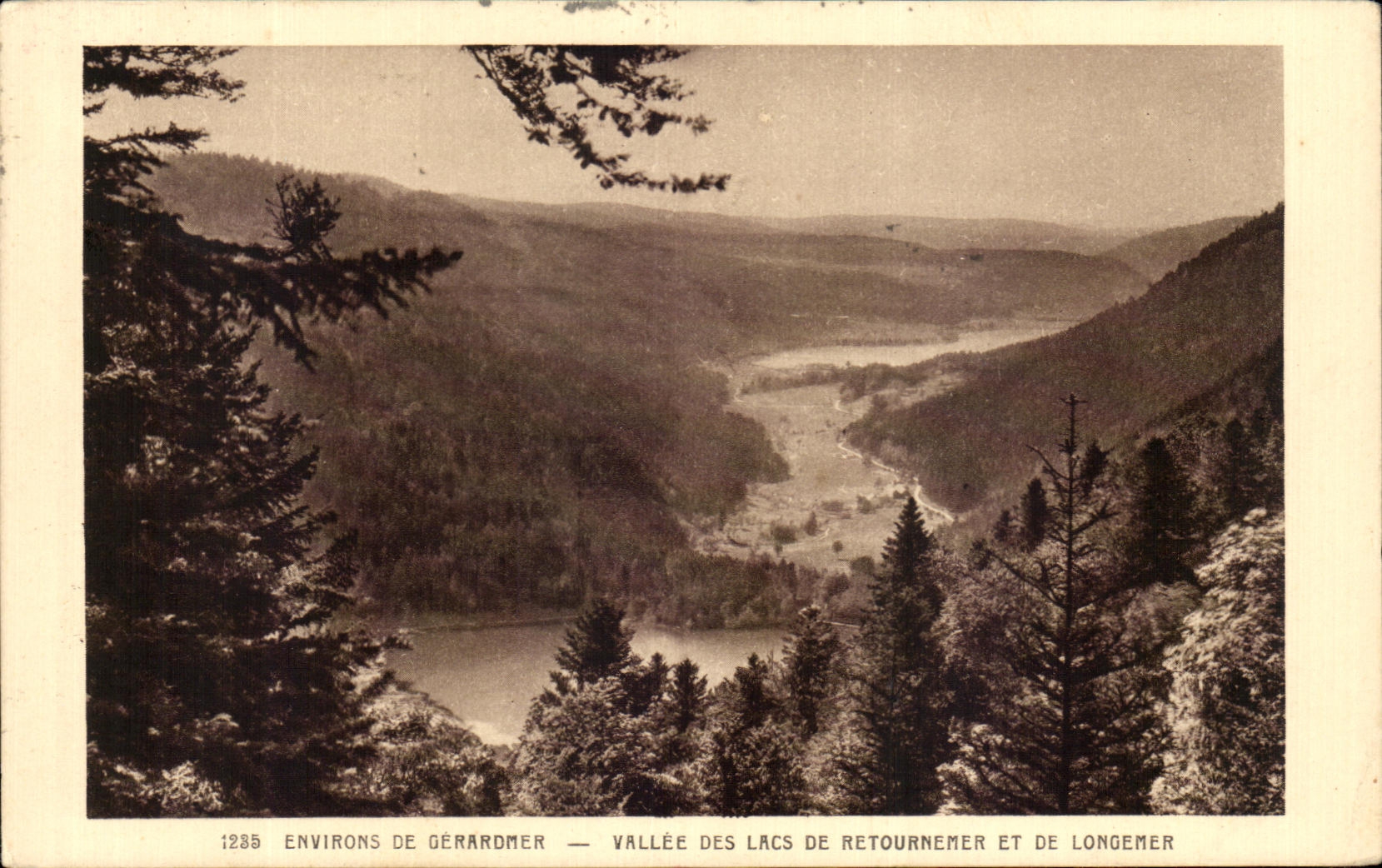 Environs de Gérardmer — Vallée des lacs de Retournemer et de Longemer — Édition Foltz, Gérardmer