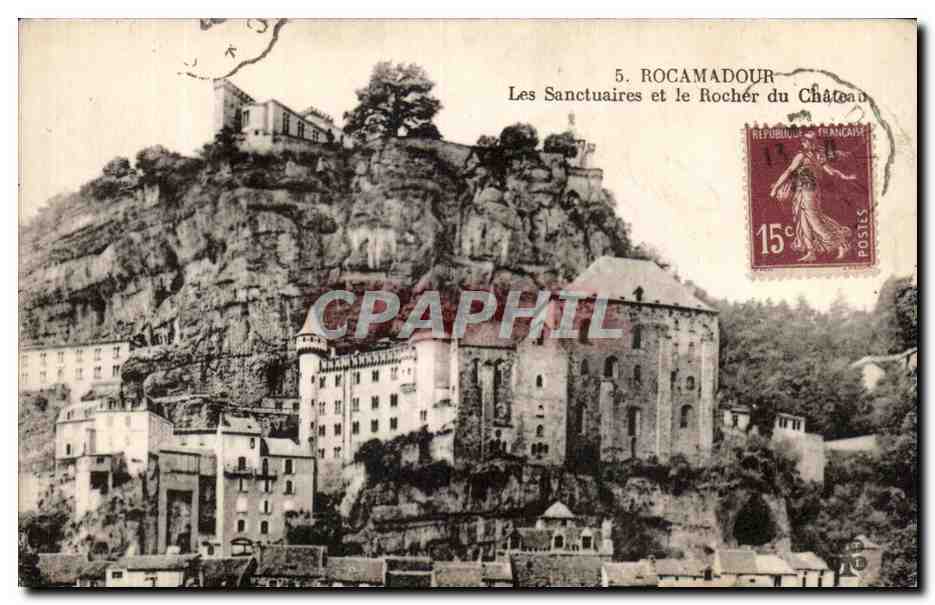 Rocamadour — Les Sanctuaires et le Rocher du Château — Éditeur non identifié, n°5