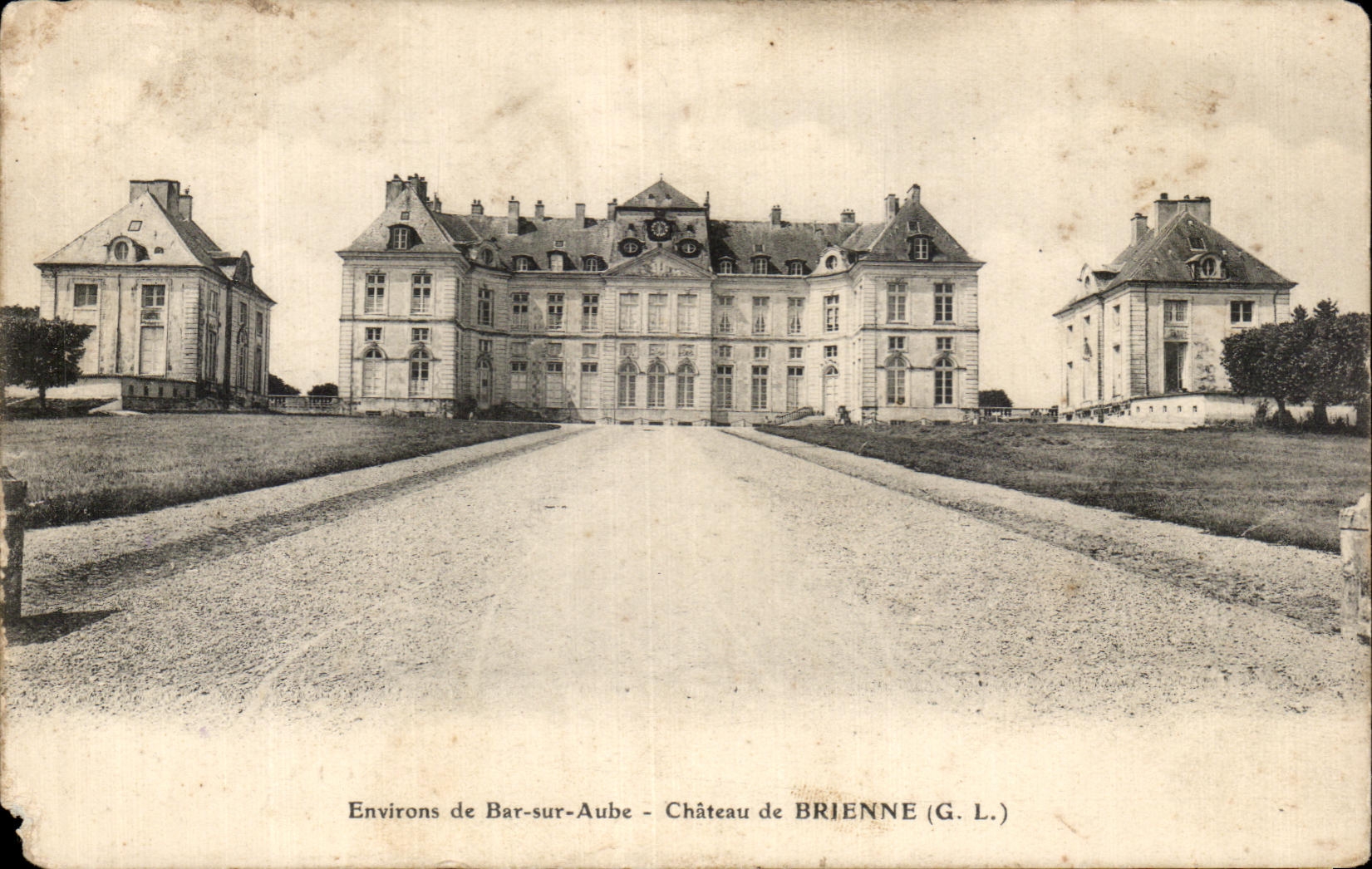 Tarjeta postal antigua Environs de Bar Sur Aube Chateau de Brienne