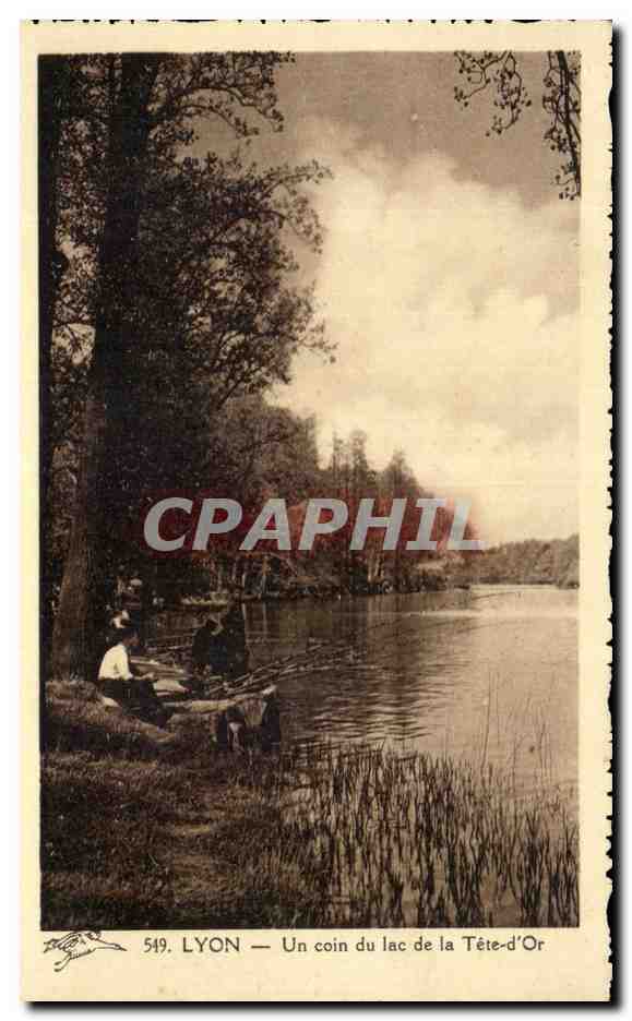LYON — Un coin du lac de la Tête-d'Or — Édition « La Cigogne »