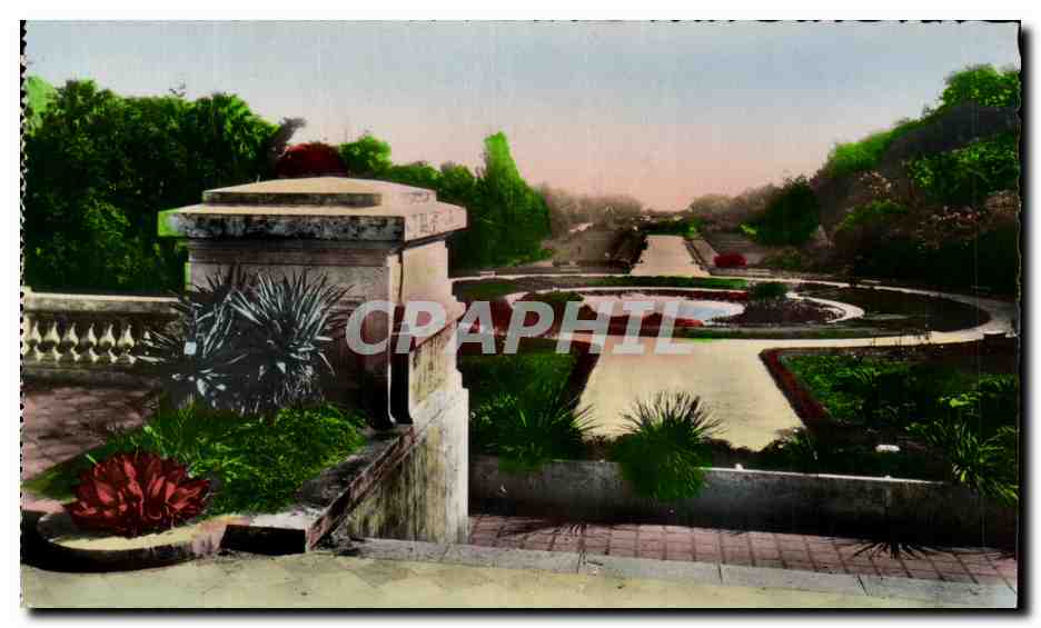 Jardin d'Essai — Pièce d'eau — Alger — Éditeur : J. Dufour, Alger