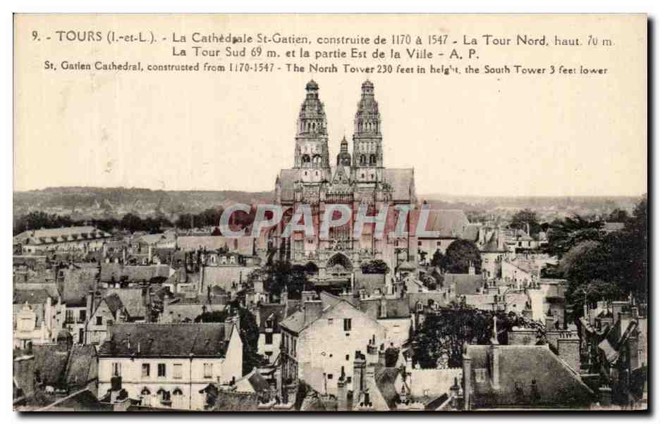 CPA Tours La Cathedrale St Gatien 