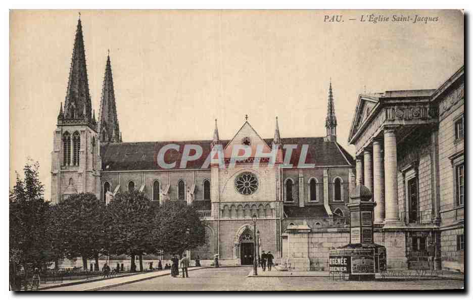 CPA Pau L'Eglise Saint Jacques