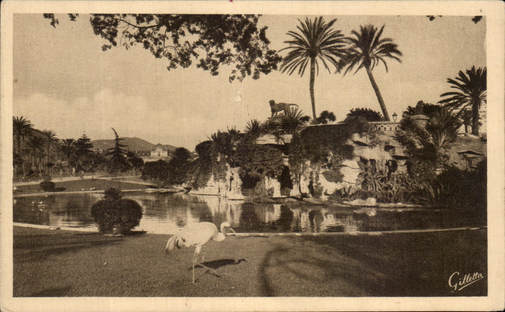 CPA Cote d'Azur Artistique Nice Jardin Albert La Grotte