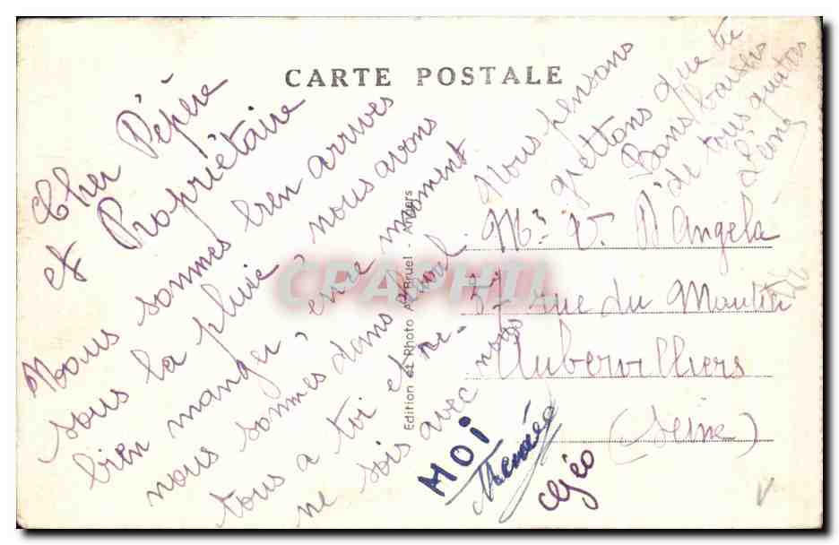 CPA Laval Le Vieux Chateau — Rückseite