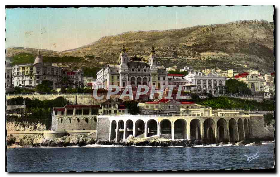 CPA La Principaute De Monaco Monte Carlo Le Casino vu de la Mer