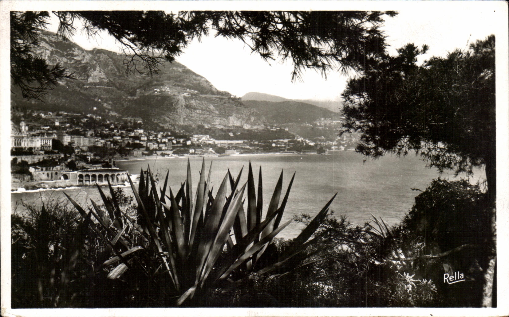 CPA Mont Carlo vu des Jardins de Monaco