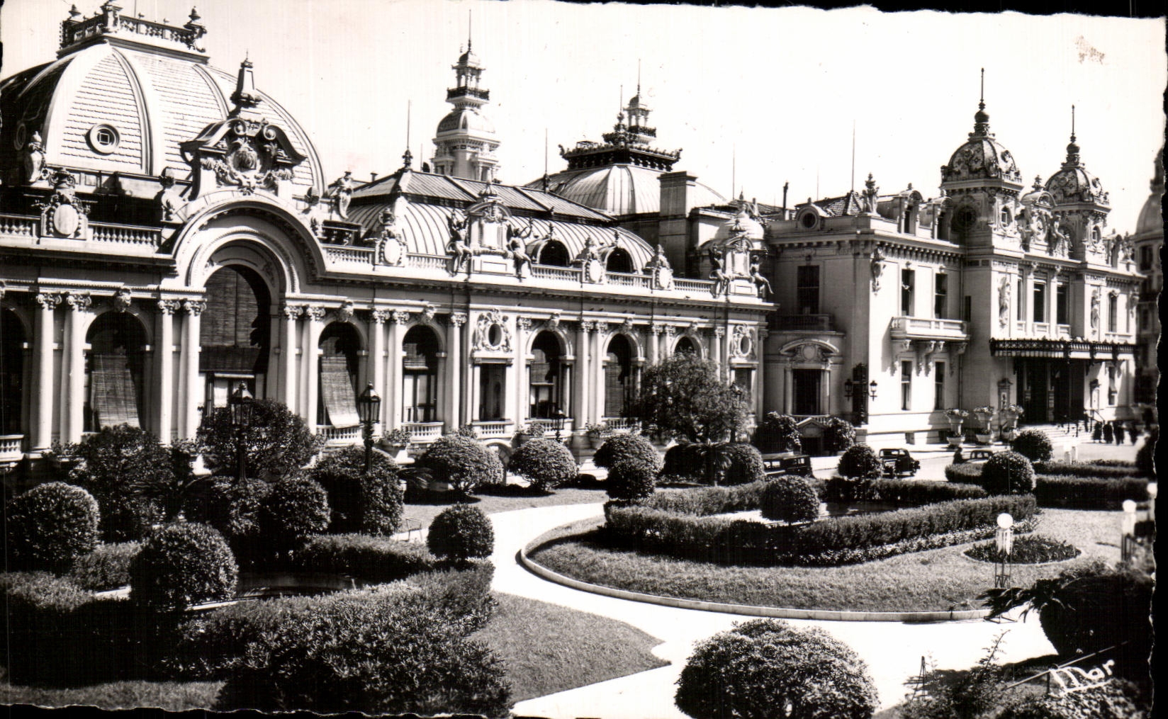 CPA La Principaute De Manaco Monte Carlo Le Jardin et le Casino